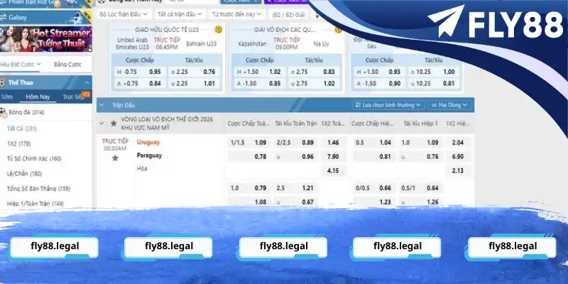 Giao diện cá cược Saba hiện đại